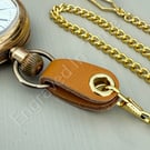Leather Pocket Watch Bow Protector Different Colours Available Hand Made
