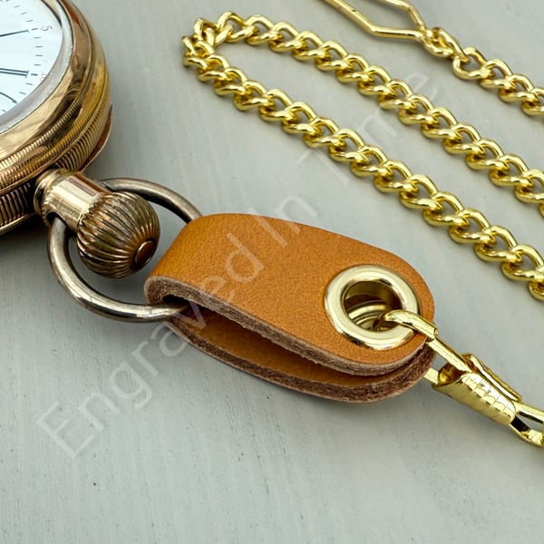 Leather Pocket Watch Bow Protector Different Colours Available Hand Made