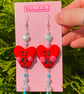 Clay Earrings - Lord Heart - Light Blue - Image 1