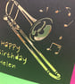 Personalised Trombone Birthday Card - Image 2