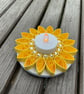 Quilled yellow tea light holder - Image 2