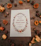 Autumn Floral Evening Wedding Invitation