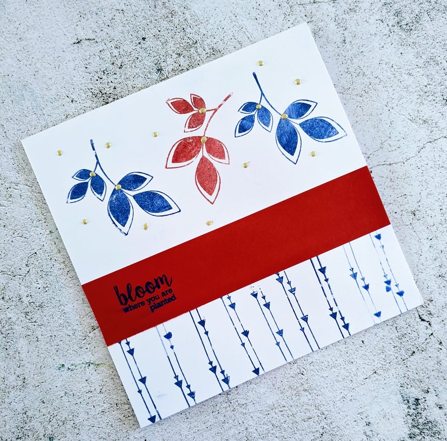 Nature handmade greeting card