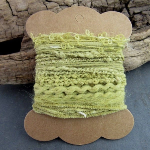 Small Yellow Goldenrod Natural Dye Textured Thread Pack