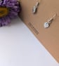 .999 Fine Silver Leaf Drop Earrings - Image 7