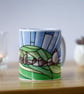 Stained Glass Style Mug, West Kennet Long Barrow mug