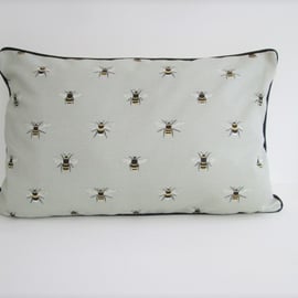 Sophie Allport Bees  Cushion with Black  Piping