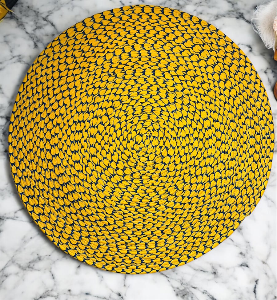 Handmade Jelly Roll Rug - African Print 