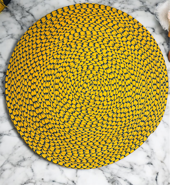 Handmade Jelly Roll Rug - African Print 