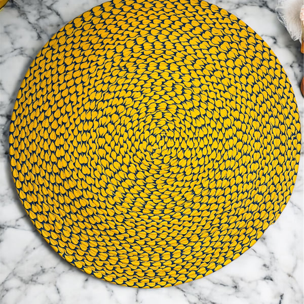 Handmade Jelly Roll Rug - African Print 