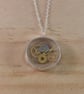Sterling Silver Cogs Necklace (SKU201025 D)