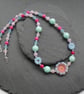 Spring Colours Necklace With Semi Precious Gemstones Sterling Silver - Image 3