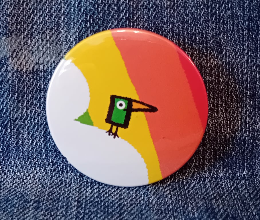 Picture Book  Badge - Small Bird