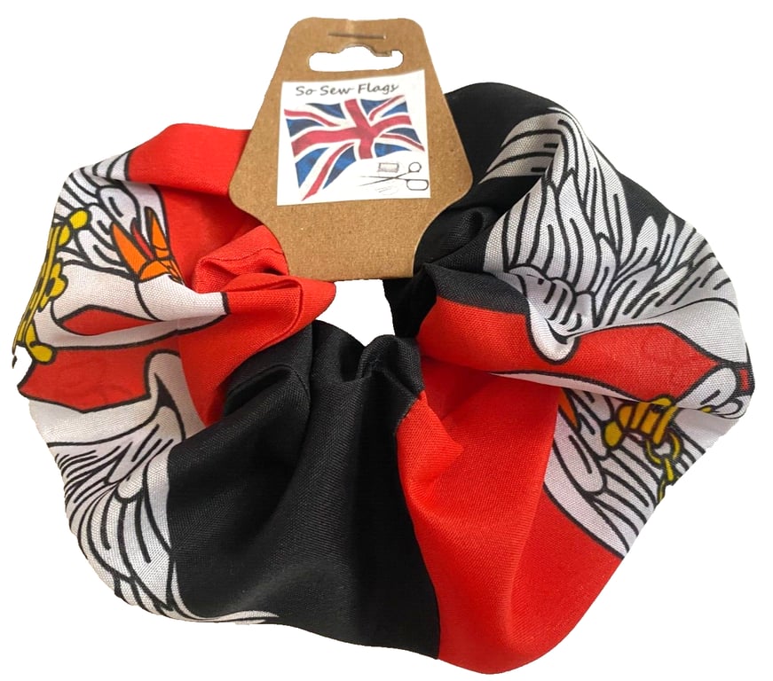 Buckinghamshire New Flag Hair Scrunchie Scrunchies Accessory Band Elastic
