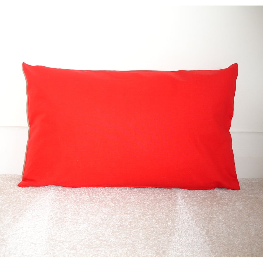 Tempur Travel Pillow Cover Red 16"x10" 16x10 - No Zip