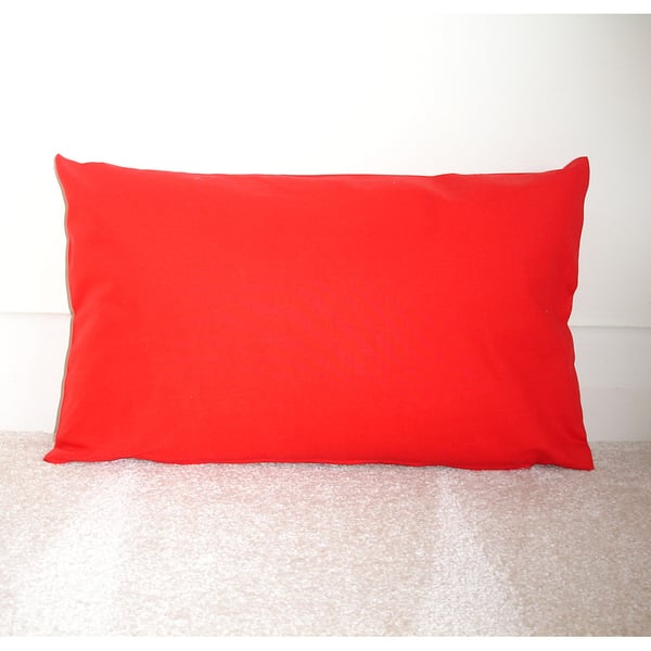 Tempur Travel Pillow Cover Red 16"x10" 16x10 - No Zip