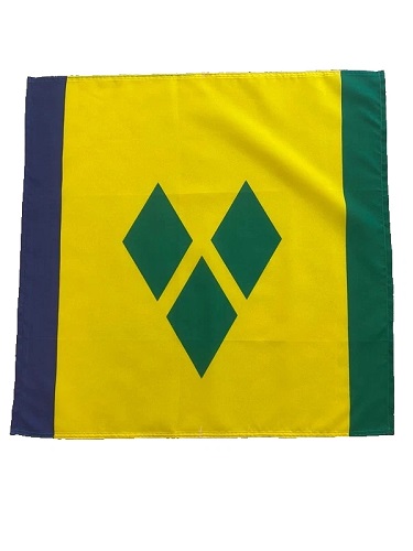23" x 23" 59 x 59 cm St Vincent & Grenadines Flag Bandana Head Scarf Neck Tie