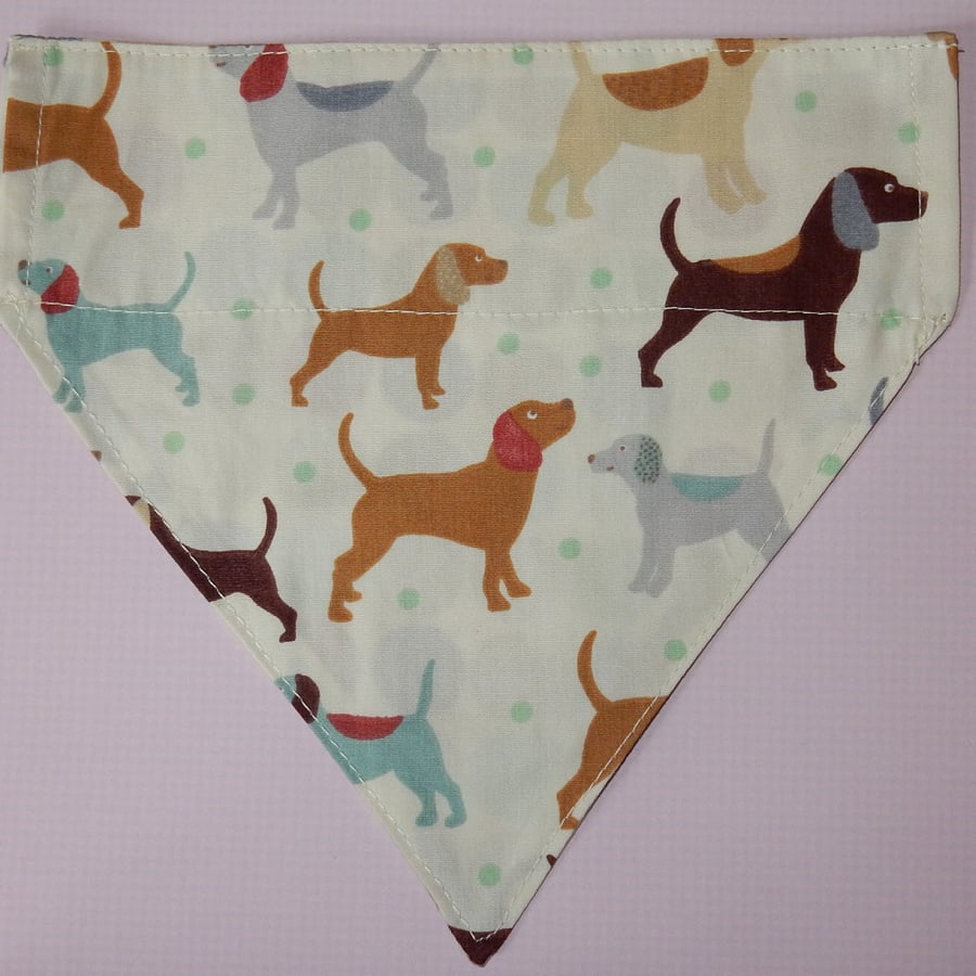 Dog bandana reversible
