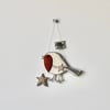 'Happy Christmas 2024 Robin' - Hanging Decoration
