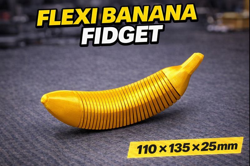 Flexi Banana Fidget - 110 - 135 - 25mm