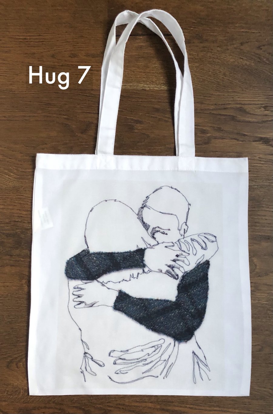 Hug tote bag (design 7)