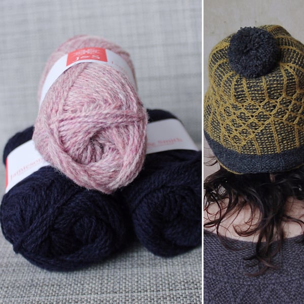 Soft-Hearted Hat Kit (Pink & Navy)