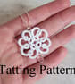 PDF Tatting Pattern - 'Christina' Pendant - Intermediate - Image 2
