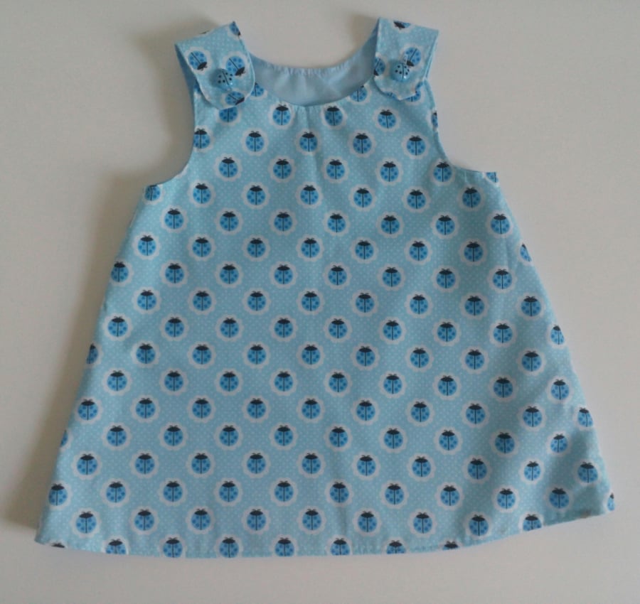 Dress, 12-18 months, A line dress, pinafore, summer dress, ladybirds