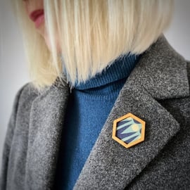 Hexagonal Brooch 