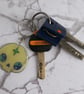 Yin Yang Mystic Skull  Shrink Plastic and Resin Keyring - Image 6