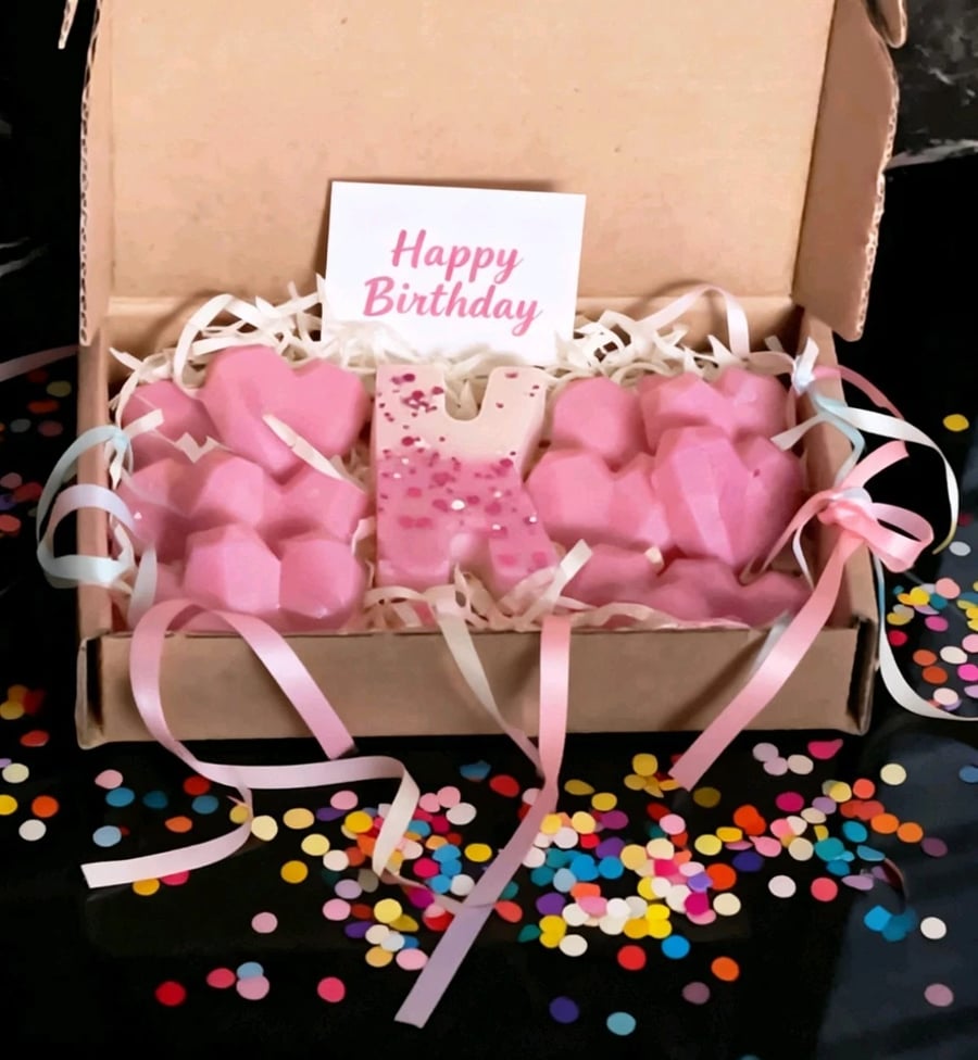 Personalised Hearts Soy Wax Melts Handmade Highly Scented Vegan Uk Seller Gift