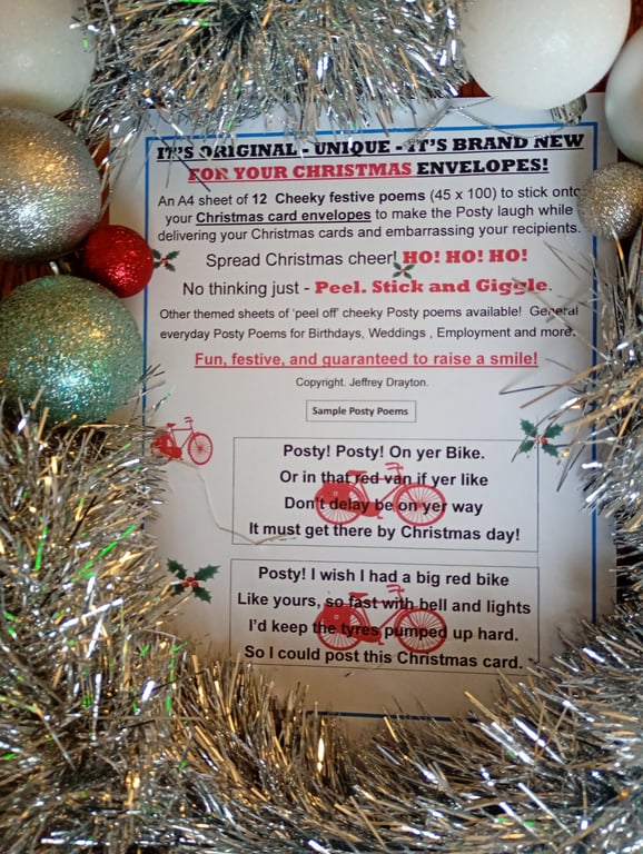 “Posty Poems – Playful-cheeky-funny poems for your Posty and fun for you!