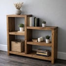 Handmade Rustic Wooden Hallway Cabinet: Bookshelf Console Table Unit Home Decor