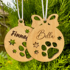 Personalisation Included with this pretty Pets Bauble