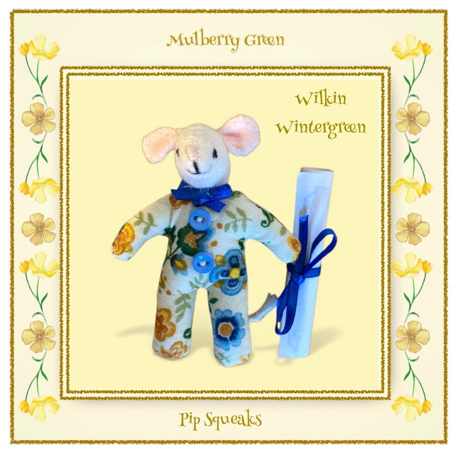 Wilkin Wintergreen - a Baby Pip Squeak from Mulberry Green 