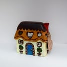 Hand-Painted Ceramic Country Cottage Tea-light