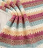 Pink Baby Blanket - Handmade - Crochet - New Baby Girl