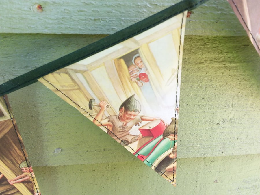 Elves and the Shoemaker - vintage Ladybird book bunting