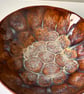 Handmade ceramic bowl, shallow brown stoneware bowl - Image 9