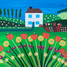 Naive Meadow Painting
