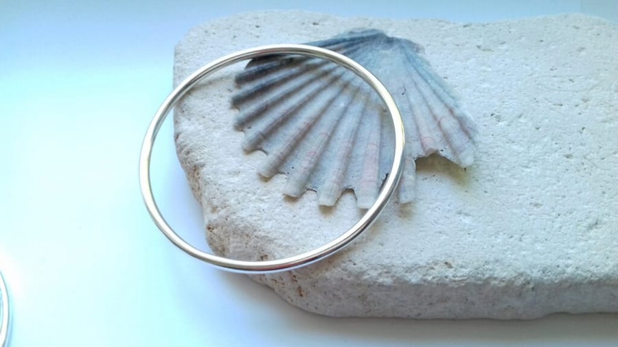 Recycled Sterling Silver Bangle