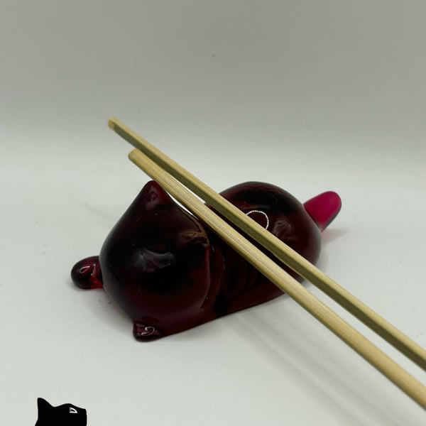 Handmade Resin Cat Holder for Brush, Pen, Chopstick, Large Needle or Magnet B