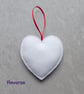 Christmas heart decoration, hanging decoration, reindeers, felt. - Image 7