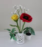 Gypsophila flower, single stem macrame, textile forever flower - Image 7