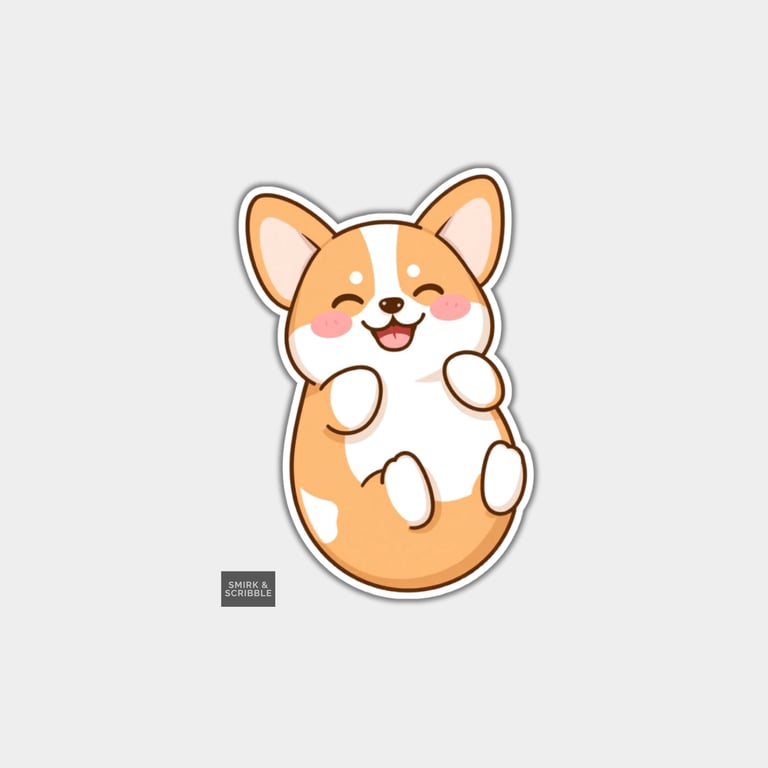 Funny Vinyl Sticker For Adults - Cute Dog