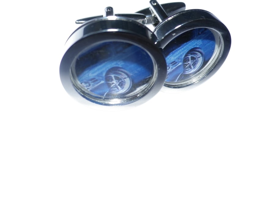 1970 Mustang cufflinks, free shipping, gift wrapped, iconic image, Ref 6572