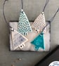 Set of four ceramic tree decorations  - Image 2