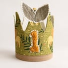 Handmade Safari Birthday Crown – Personalised Age Crown for Children