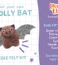 DIY Kit Woolly Bat Needle Felting - Beginners Craft Kit High Quality - Image 10