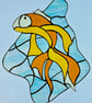 Stained Glass Fish Suncatcher, Glass Art, Nature - Image 4